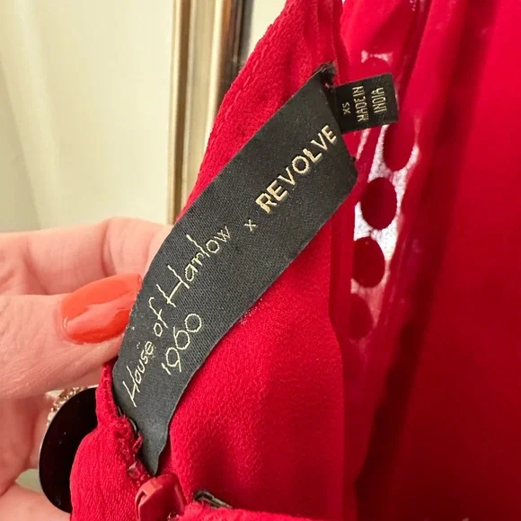 Revolve House of Harlow 1960 Red Disc Mini Dress - Picture 5 of 5